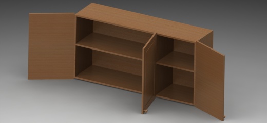 有3扇门的木质壁柜缩略图